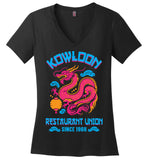 Kowloon Restaurant Union - District Made Ladies Perfect Weight V-Neck