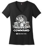 Public Policy Posse - Rebel Command 02 - District Made Ladies Perfect Weight V-Neck