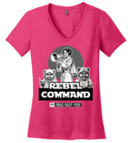 Public Policy Posse - Rebel Command 02 - District Made Ladies Perfect Weight V-Neck