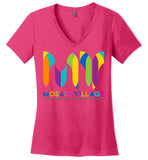 Mosaic Village - Essentials - District Made Ladies Perfect Weight V-Neck