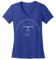 Clear Vision Window Cleaning - Essentials - District Made Ladies Perfect Weight V-Neck