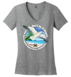 Over The Rainbow Behavioral Consultants - Don't Be A Seagull - District Made Ladies Perfect Weight V-Neck