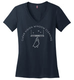 Clear Vision Window Cleaning - Essentials - District Made Ladies Perfect Weight V-Neck