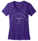 Clear Vision Window Cleaning - Essentials - District Made Ladies Perfect Weight V-Neck