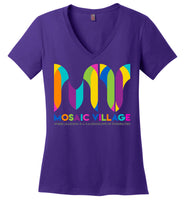 Mosaic Village - Essentials - District Made Ladies Perfect Weight V-Neck