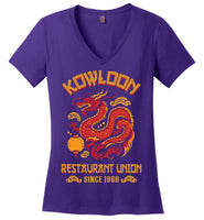 Kowloon Restaurant Union - Essentials - District Made Ladies Perfect Weight V-Neck