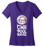 CMH Pool Service - Essentials - District Made Ladies Perfect Weight V-Neck