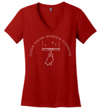 Clear Vision Window Cleaning - Essentials - District Made Ladies Perfect Weight V-Neck