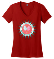 Abby's Sugar Shack - Essentials - District Made Ladies Perfect Weight V-Neck