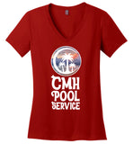 CMH Pool Service - Essentials - District Made Ladies Perfect Weight V-Neck