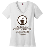 COABA - Fueled By Social Change & Caffeine - District Made Ladies Perfect Weight V-Neck