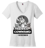 Public Policy Posse - Rebel Command 02 - District Made Ladies Perfect Weight V-Neck