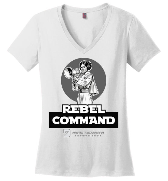 Seven Dimensions - Rebel Command 02 - District Made Ladies Perfect Weight V-Neck