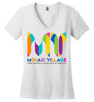 Mosaic Village - Essentials - District Made Ladies Perfect Weight V-Neck