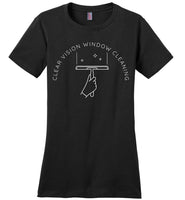 Clear Vision Window Cleaning - Essentials - District Made Ladies Perfect Weight Tee