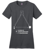 Seven Dimensions - Science = Shenanigans = 7 Dimensions - District Made Ladies Perfect Weight Tee