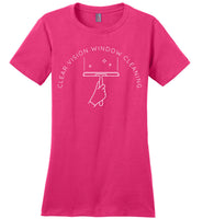 Clear Vision Window Cleaning - Essentials - District Made Ladies Perfect Weight Tee