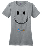 Step In Autism - Smiley Assistant Behavior Analyst - District Made Ladies Perfect Weight Tee