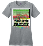 Seven Dimensions - Freak In The Sheets - District Made Ladies Perfect Weight Tee