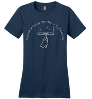 Clear Vision Window Cleaning - Essentials - District Made Ladies Perfect Weight Tee