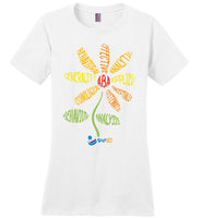 Step In Autism - ABA Flower - District Made Ladies Perfect Weight Tee
