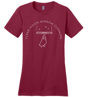 Clear Vision Window Cleaning - Essentials - District Made Ladies Perfect Weight Tee