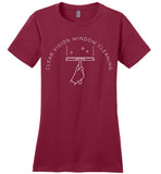 Clear Vision Window Cleaning - Essentials - District Made Ladies Perfect Weight Tee