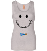 Step In Autism - Smiley Assistant Behavior Analyst - Next Level Womens Jersey Tank
