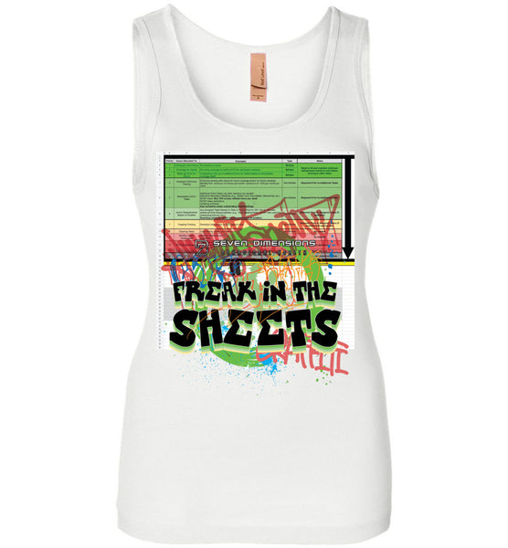 Seven Dimensions - Freak In The Sheets - Next Level Womens Jersey Tank