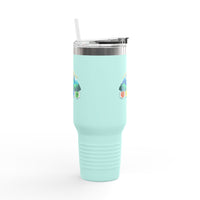 Colorful Insulated Travel Mug - Adventure Ready 40oz Tumbler for Outdoor Lovers
