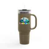 Colorful Insulated Travel Mug - Adventure Ready 40oz Tumbler for Outdoor Lovers