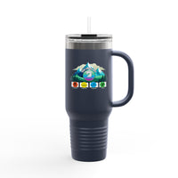 Colorful Insulated Travel Mug - Adventure Ready 40oz Tumbler for Outdoor Lovers