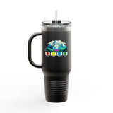 Colorful Insulated Travel Mug - Adventure Ready 40oz Tumbler for Outdoor Lovers