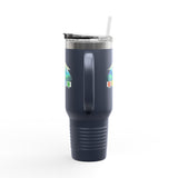 Colorful Insulated Travel Mug - Adventure Ready 40oz Tumbler for Outdoor Lovers