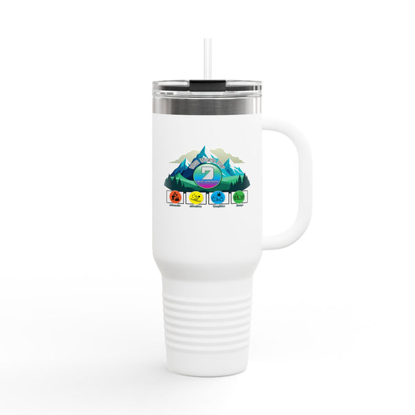 Seven Dimensions - "Will Work For Reinforcements" - Colorado Edition - Adventure Ready 40oz Tumbler for Outdoor Lovers