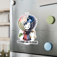Seven Dimensions - Cooperate or Litigate - Kiss cut Stickers