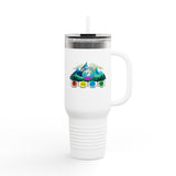 Colorful Insulated Travel Mug - Adventure Ready 40oz Tumbler for Outdoor Lovers