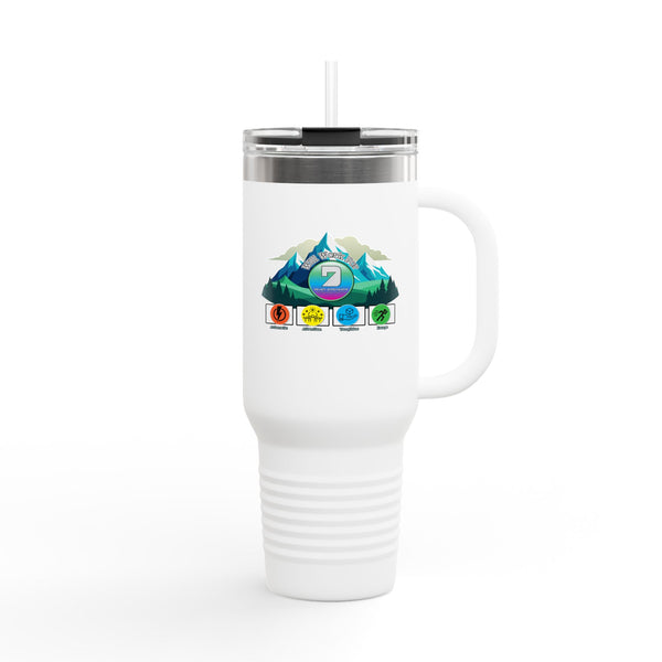 Colorful Insulated Travel Mug - Adventure Ready 40oz Tumbler for Outdoor Lovers