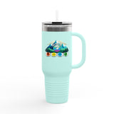 Colorful Insulated Travel Mug - Adventure Ready 40oz Tumbler for Outdoor Lovers