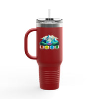 Colorful Insulated Travel Mug - Adventure Ready 40oz Tumbler for Outdoor Lovers