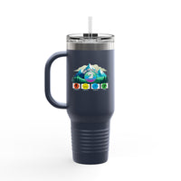 Colorful Insulated Travel Mug - Adventure Ready 40oz Tumbler for Outdoor Lovers