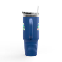Seven Dimensions - "Will Work For Reinforcements" - Green Edition - Adventure Ready 40oz Tumbler for Outdoor Lovers