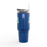 Seven Dimensions - "Will Work For Reinforcements" - Green Edition - Adventure Ready 40oz Tumbler for Outdoor Lovers