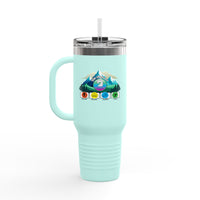 Colorful Insulated Travel Mug - Adventure Ready 40oz Tumbler for Outdoor Lovers