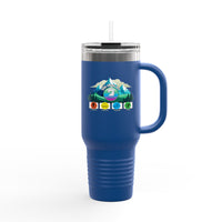 Colorful Insulated Travel Mug - Adventure Ready 40oz Tumbler for Outdoor Lovers