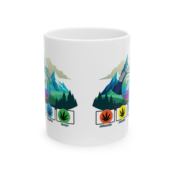 Seven Dimensions - "Will Work For Reinforcements" - Green Edition - Ceramic Mug