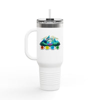 Colorful Insulated Travel Mug - Adventure Ready 40oz Tumbler for Outdoor Lovers