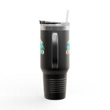 Seven Dimensions - "Will Work For Reinforcements" - Green Edition - Adventure Ready 40oz Tumbler for Outdoor Lovers