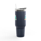 Seven Dimensions - "Will Work For Reinforcements" - Green Edition - Adventure Ready 40oz Tumbler for Outdoor Lovers
