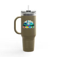 Colorful Insulated Travel Mug - Adventure Ready 40oz Tumbler for Outdoor Lovers